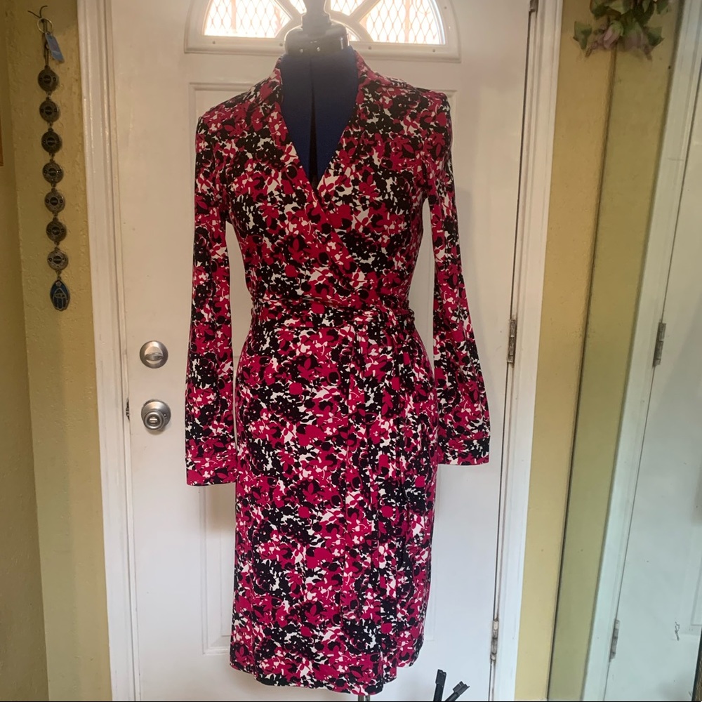 DVF, New Jeanne Two Dress in Multicolor Size 8